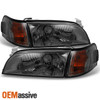 Fits 93-97 Corolla JDM Version JDM Smoke Headlights + Amber Corner Signal Lamps