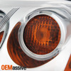 Fits 05-10 Ponitac G6 Amber Chrome Clear Headlights Driver/Left Side Replacement