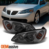 Fits 05-10 Ponitac G6 Amber Smoked Headlights Headlamps Replacement Left+Right