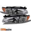 Fits 97-03 Grand Prix 2/4Dr Headlights Lamps Replacement Left+Right 1997-2003