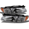 Fits 97-03 Grand Prix 2/4Dr Headlights Lamps Replacement Left+Right 1997-2003