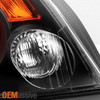 Fits 07-09 Altima 4Dr Sedan Black Headlights + Black Tail Lights Pair Set