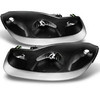 Fit 2001 2002 Saturn SC Series SC1 SC2 Black Headlights Replacement  Coupe Model