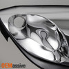 Fit 01-02 Saturn S Series SC1 SC2 Coupe Chrome Clear Headlights Replacement Pair