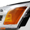 Fit 2003-2007 Saturn Ion 4 Door Sedan Headlights Driver+Passenger Replacement