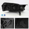 Fit 2006-2007 Saturn VUE Black Bezel Headlights Headlamps Pair Left + Right