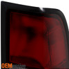 For 01-04 Nissan Frontier OE Headlights + Tail Lights Dark Red Len Housing Set