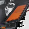 Fits 05-06 Altima Black Headlights Headlamps Left & Right Pair Replacement Set