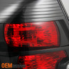 Fits 07-09 Sentra Black Headlights Replacement + Black Tail Lights Pair Combo