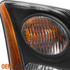 Fits 07-09 Sentra Black Bezel Headlights Lamps Replacement Left+Right 2007-2009