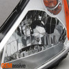 Fits 03-05 Murano Halogen Type Chrome Clear Headlights + Clear Fog Lights +Bulbs