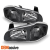 [Black] Fits 2000 2001 Maxima Left + Right Side Headlights Front Lamps Pair