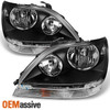 Fits 99-03 Lexus RX300 RX-300 Black Headlights Halogen Type Headlamps Left/Right