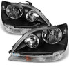 Fits 99-03 Lexus RX300 RX-300 Black Headlights Halogen Type Headlamps Left/Right