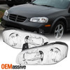 Fits 2000 2001 Maxima Both Left + Right Side Headlights Front Lamps Pair