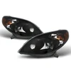 Fits 2003-2008 Toyota Matrix Amber Black Bezel Headlights Headlamps Replacement