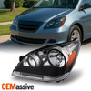 Fits 05-07 Odyssey Amber Chrome Clear Headlights Driver/Left Side Replacement
