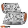 Fits 99-04 Jeep Grand Cherokee Replacement Headlights Headlamps Left + Right