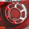 Fit 07-12 Acadia Black Bezel Projector Headlights + Red Clear Outer Tail Lights