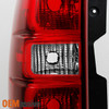 Fits 2007-2014 Tahoe Suburban Red Clear Driver/Left Side Tail Lights Replacement