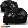 Fit 05-07 Jeep Grand Cherokee *Black Smoke* Headlights Front Lamps Replacement