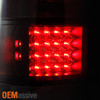 Fit 2007-2014 GMC Sierra Black Smoked Headlights + LED Tail Lights Replacement