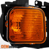 Fits 06-10 H3 H3T Black Headlight w/ Amber Corner Signal Driver Side Replacement