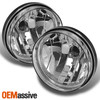 Fits 07-14 Sierra Chrome Clear Headlights Replacement + Clear Fog Lights w/Bulbs