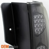 Fit 07-14 Yukon/ XL /Hybrid Black Headlights + LED Tail Lights Combo Replacement