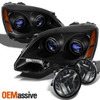 Fits 07-12 Acadia Black Bezel Projector Headlights + Smoke Fog Lights w/Bulbs