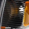 For 01-05 Ford Explorer Sport Trac Blk Headlight+Corner Lamp+Dark Red Tail light