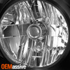 Fit 07-14 Yukon XL 1500/2500 Black Headlights + Dark Red Tail Lights Replacement