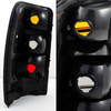 Fit 00-06 Suburban Yukon Tahoe Red Amber Tail Lights Brake Lamp Replacement Pair