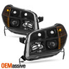 Fit 06-08 Honda Pilot Black Bezel Projector Headlights Headlamps Replacement