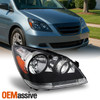 Fits 05-07 Odyssey Amber Chrome Clear Headlights Passenger/Right Replacement