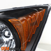 Fit Black 2007-2011 Honda CRV CR-V Left + Right Side Headlights 07 08 09 10 11