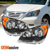 Black Fits 2008-2010 HONDA ODYSSEY HEADLIGHTS Headlamps Light Left + Right 08-10