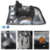 Fit 1998-2004 GMC S15 Sonoma |1998-2001 Jimmy Oldsmobile Bravada Headlights Pair
