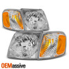 For 01-05 Ford Explorer Sport Trac Chrome Bezel Headlight + Corner Signal Lamp