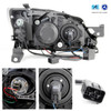 Fit 2008-2014 Impreza WRX LED DRL SWITCHBACK Signal Black Projector Headlights