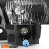 Fit 2005 2006 2007 Ford Focus Left + Right Side Black Headlights Assembly Set