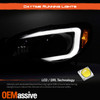 Fit 2006-2007 Subaru Impreza WRX Outback Black Smoke LED DRL Projector Headlight