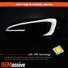 For 15-21 WRX Black LED DRL Sequential Projector Headlight+Full LED Tail Light