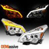 Fits 10-13 G37/G25/Q40 Sedan "Switchback" LED Turn Signal Projector Headlights
