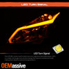 Fits 10-13 G37/G25/Q40 Sedan "Switchback" LED Turn Signal Projector Headlights
