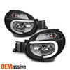 Fits 2002-2003 Subaru Impreza Outback RS TS WRX DRL LED Strip Black Headlights