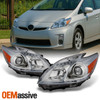 Fits 10-11 Toyota Prius Projector Headlights Light Lamps Left & Right 2010-2011