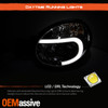 Fits 2002-2003 Subaru Impreza Outback RS TS WRX DRL LED Strip Chrome Headlights