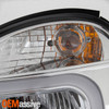 Fits 2002-2003 Subaru Impreza Outback RS TS WRX DRL LED Strip Chrome Headlights
