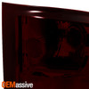 For 07-13 Silverado 1500 2500HD 3500HD Black Headlights+ Dark Red Tail Lamp Pair